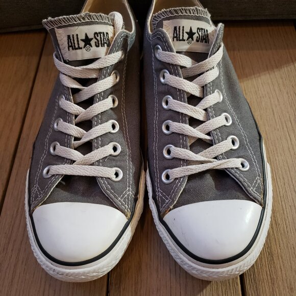 EUC CTAS Converse gunmetal gray old school ox low (7M - 9W) KICKS - Picture 2 of 7